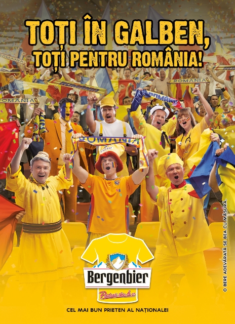 Bergenbier - Toti in galben, toti pentru Romania!