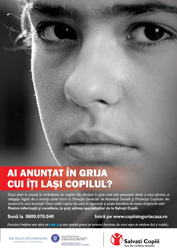 Salvati Copiii Romania - Campaign's Visual 
